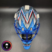 Henrik Lundqvist Signed Goalie Mask 2015 New York Neon Blue Edition Signature Edition Autographed Tribute