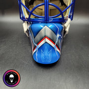Henrik Lundqvist Signed Goalie Mask 2015 New York Neon Blue Edition Signature Edition Autographed Tribute