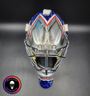 Henrik Lundqvist Signed Goalie Mask 2018 New York SILVER Edition Autographed Signature Edition