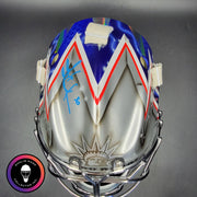 Henrik Lundqvist Signed Goalie Mask 2018 New York SILVER Edition Autographed Signature Edition