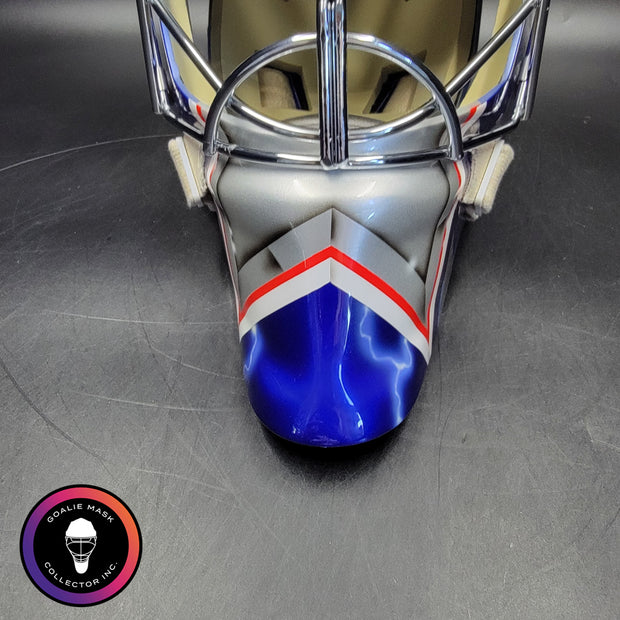 Henrik Lundqvist Signed Goalie Mask 2018 New York SILVER Edition Autographed Signature Edition
