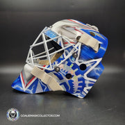 Henrik Lundqvist Signed Goalie Mask 2018 New York WHITE Edition Autographed Signature Edition Tribute
