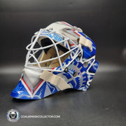 Henrik Lundqvist Signed Goalie Mask 2018 New York WHITE Edition Autographed Signature Edition Tribute