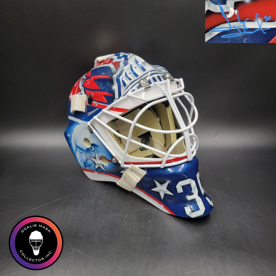 Henrik Lundqvist Signed Goalie Mask 2020 Washington Signature Edition Autographed Tribute