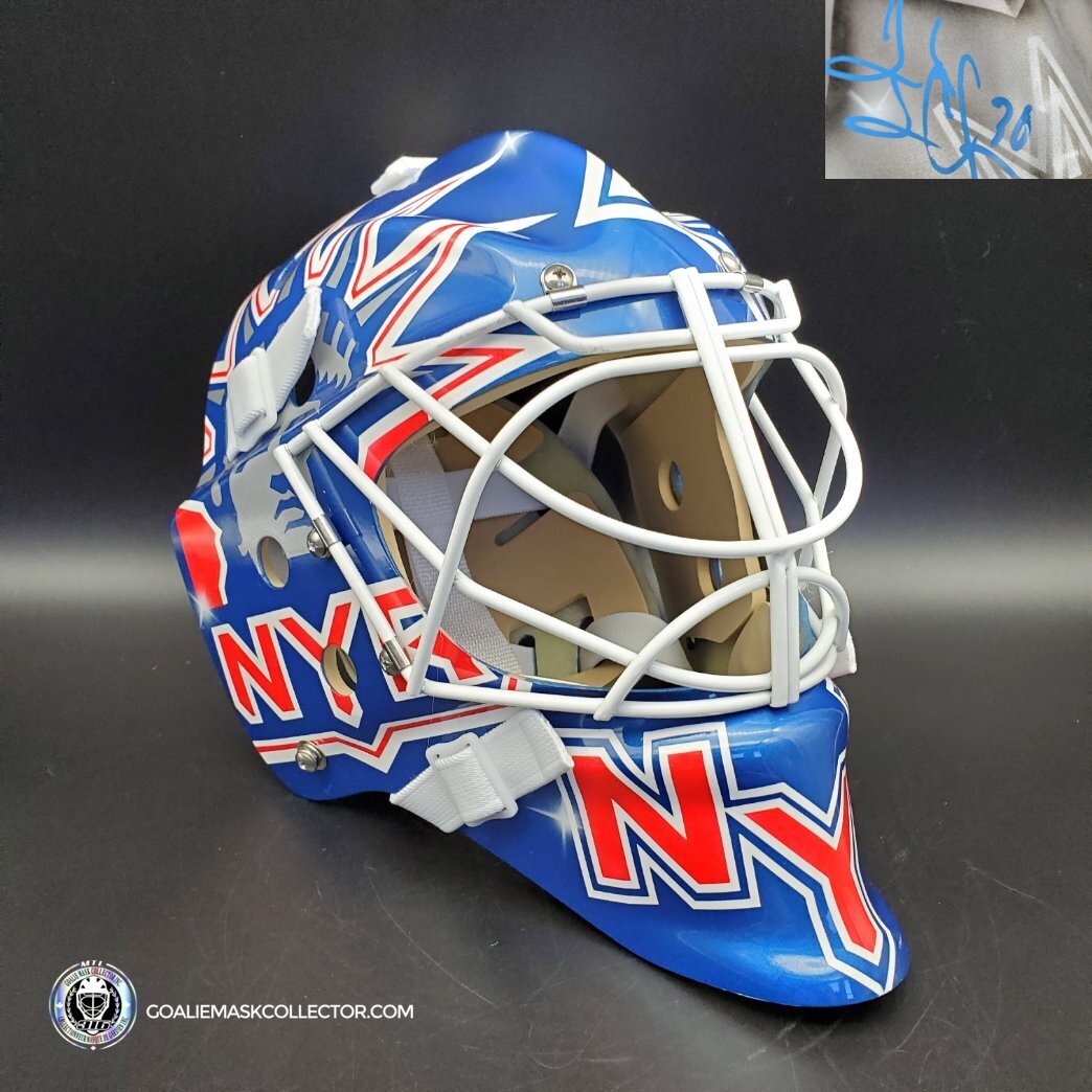 Henrik Lundqvist Signed Goalie Mask NYR 2005 Signature Edition Tribute. Goalie Mask Collector.
