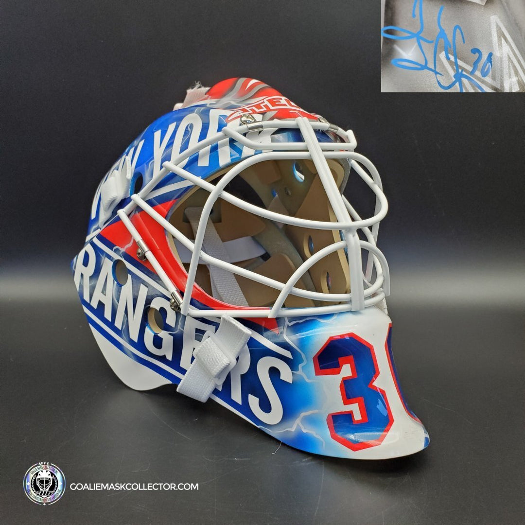 Henrik Lundqvist Signed Goalie Mask NYR 2008 Signature Edition Tribute