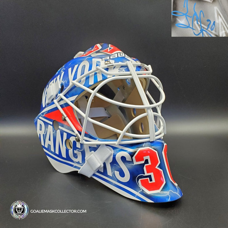 Henrik Lundqvist Signed Goalie Mask NYR 2009 "Triple Crowns" Signature Edition Tribute