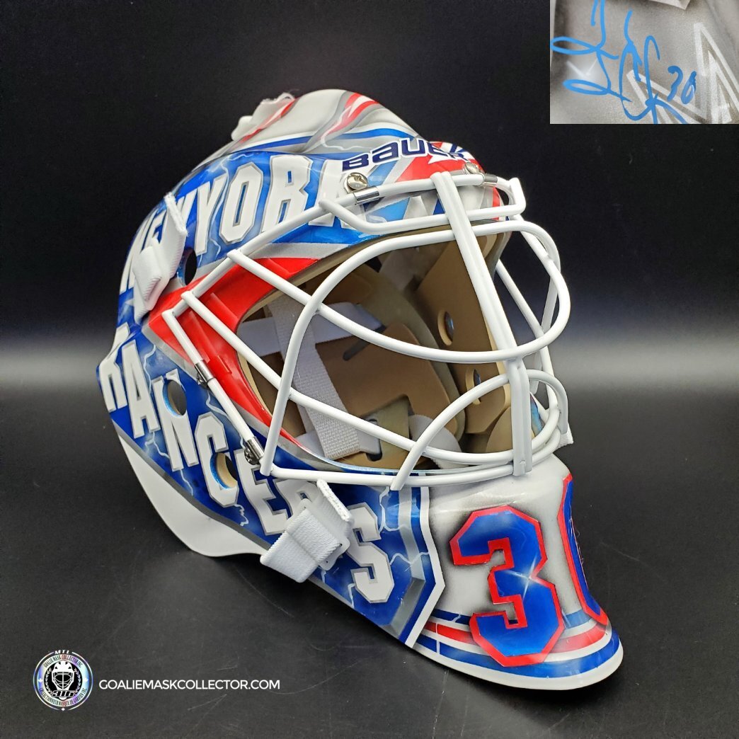 Henrik Lundqvist Signed Goalie Mask NYR 2010 Signature Edition Tribute