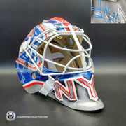 Henrik Lundqvist Signed Goalie Mask NYR 2011-2012 V2 Signature Edition Tribute