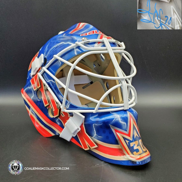 Henrik Lundqvist Signed Goalie Mask NYR 2011 Signature Edition Tribute