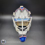 Henrik Lundqvist Unsigned Goalie Mask NYR 2014 Tribute