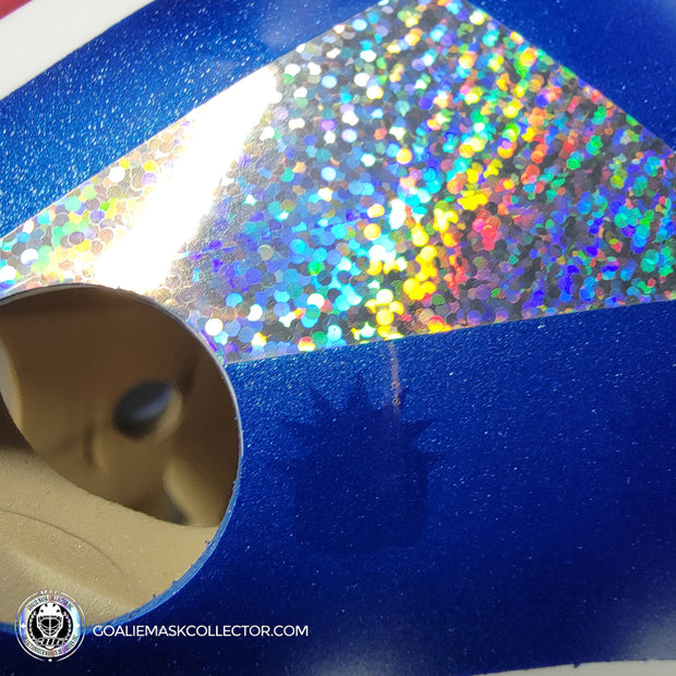 Henrik Lundqvist Unsigned Goalie Mask NYR 2014 Tribute