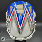 Henrik Lundqvist Unsigned Goalie Mask NYR 2014 Tribute