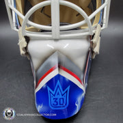 Henrik Lundqvist Unsigned Goalie Mask NYR 2014 Tribute