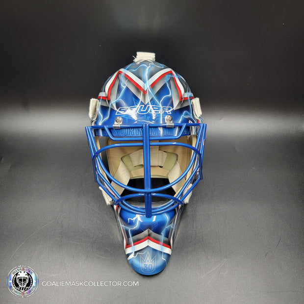 Henrik Lundqvist Unsigned Goalie Mask NYR 2015 Tribute