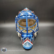 Henrik Lundqvist Unsigned Goalie Mask NYR 2015 Tribute