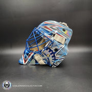 Henrik Lundqvist Unsigned Goalie Mask NYR 2015 Tribute