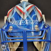 Henrik Lundqvist Unsigned Goalie Mask NYR 2015 Tribute