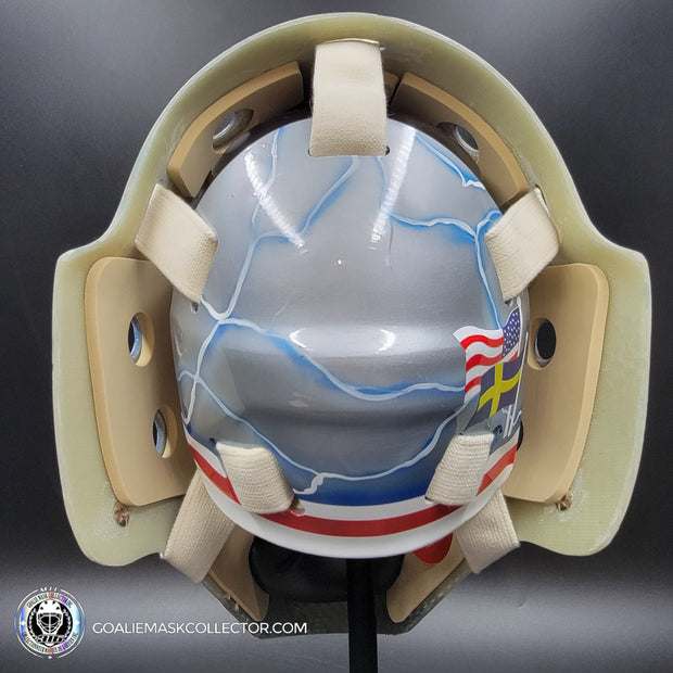 Henrik Lundqvist Unsigned Goalie Mask NYR 2015 Tribute