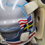 Henrik Lundqvist Unsigned Goalie Mask NYR 2015 Tribute