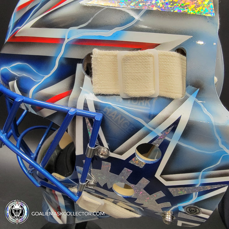 Henrik Lundqvist Unsigned Goalie Mask NYR 2015 Tribute