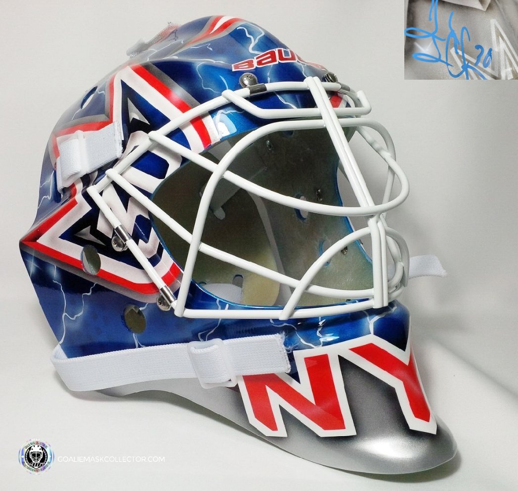 Henrik Lundqvist Signed Goalie Mask NYR "2010-11" Signature Edition Tribute