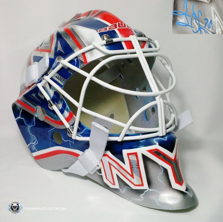 Henrik Lundqvist Signed Goalie Mask NYR "2011-12" Signature Edition Tribute