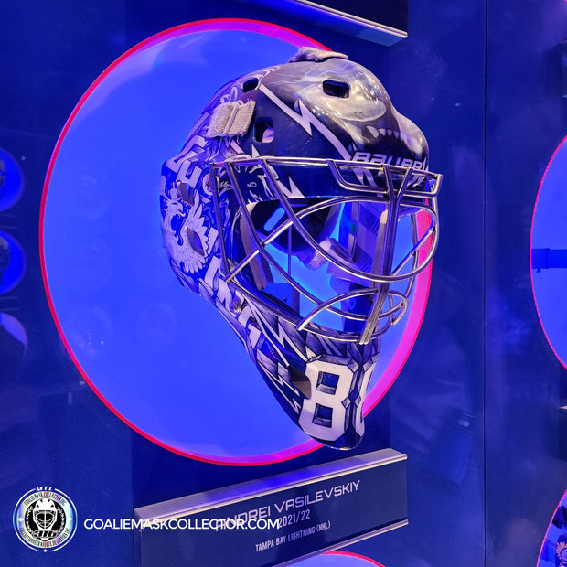 Andrei Vasilevskiy Goalie Mask Tampa Bay Lightning 2021/22 - HHOF Hockey Hall of Fame