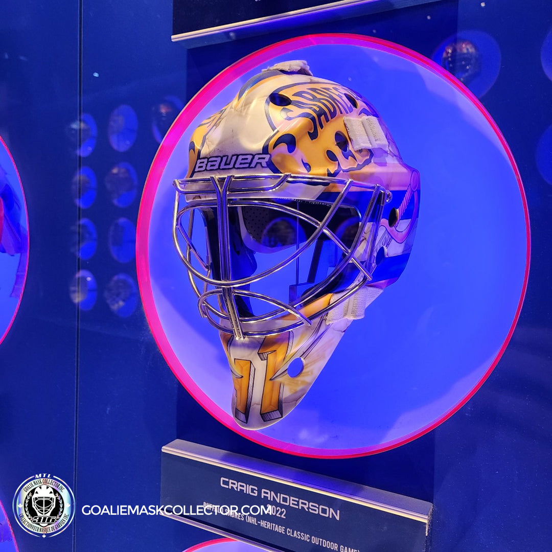 Craig Anderson Goalie Mask Buffalo Sabres 2022 HHOF Hockey Hall of Fame. Goalie Mask Collector.