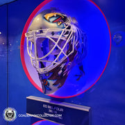 Ed Belfour Goalie Mask Toronto Maple Leafs 2002/03 - HHOF Hockey Hall of Fame