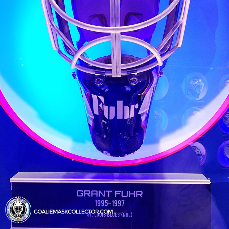 Grant Fuhr Goalie Mask St. Louis Blues 1995/97 - HHOF Hockey Hall of Fame