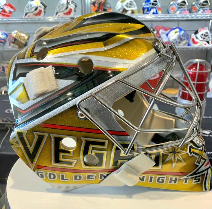 Logan Thompson Signed Full-Size Vegas Golden Knights Goalie Helmet Mask BAS  COA
