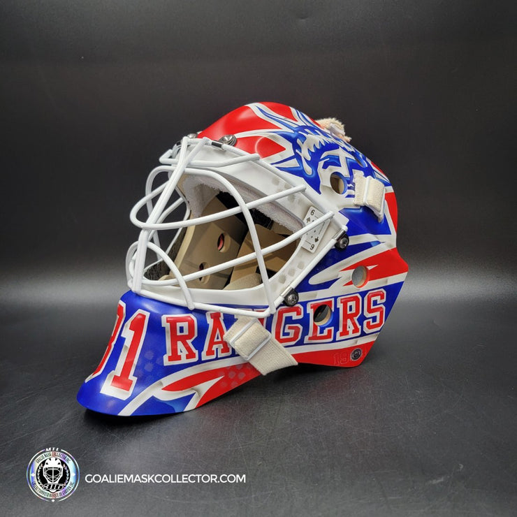 Igor Shesterkin Goalie Mask Unsigned 2023 New York Richter Tribute
