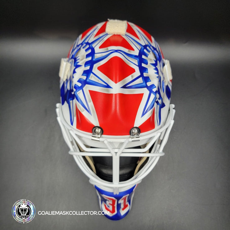 Igor Shesterkin Goalie Mask Unsigned 2023 New York Richter Tribute