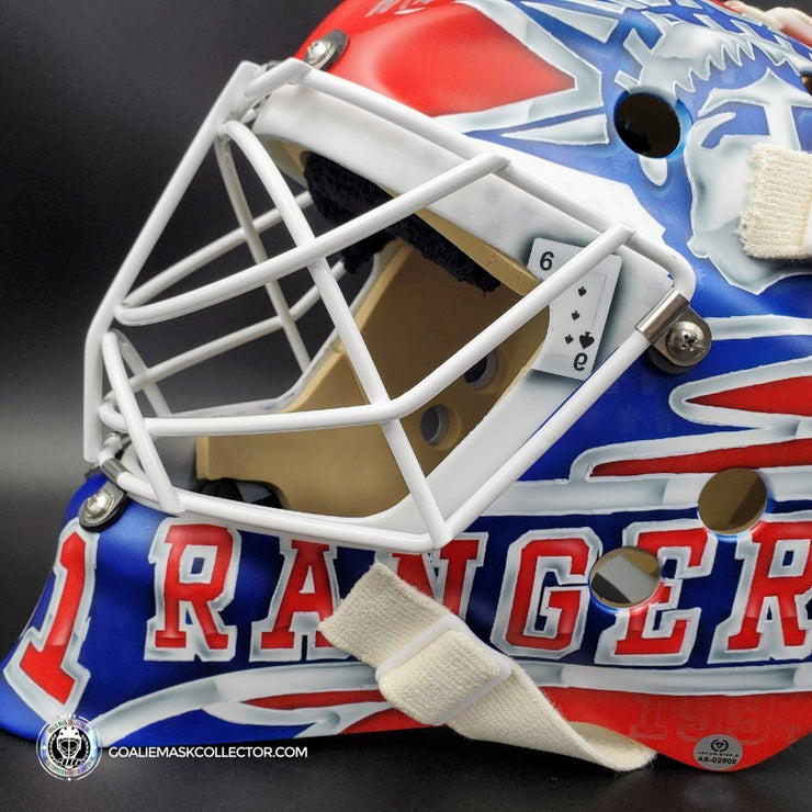 Igor Shesterkin honors New York Rangers legend Mike Richter with goalie mask