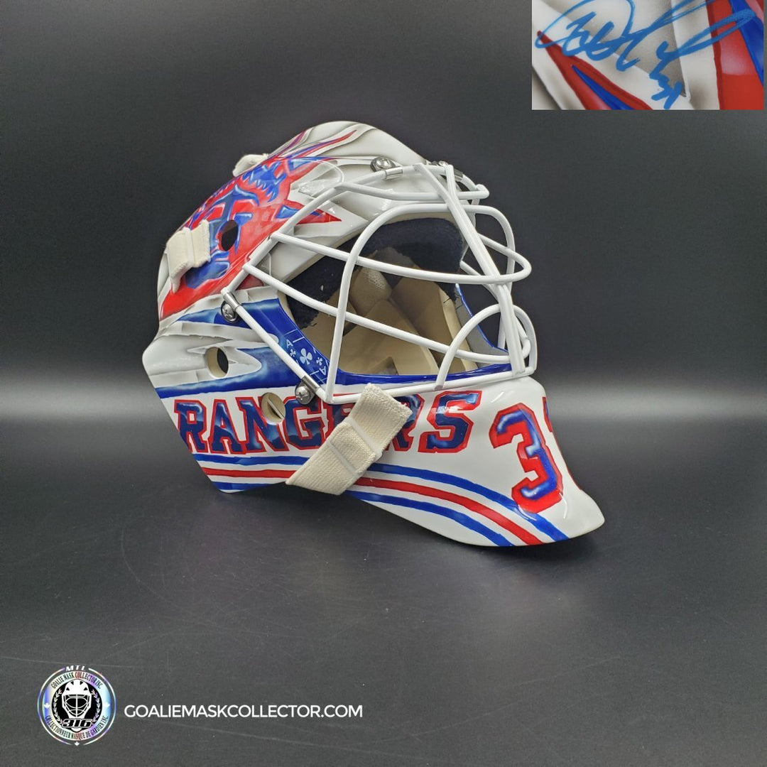 Igor Shesterkin Signed Goalie Mask 2024 New York Playoffs Tribute Autographed Signature Edition