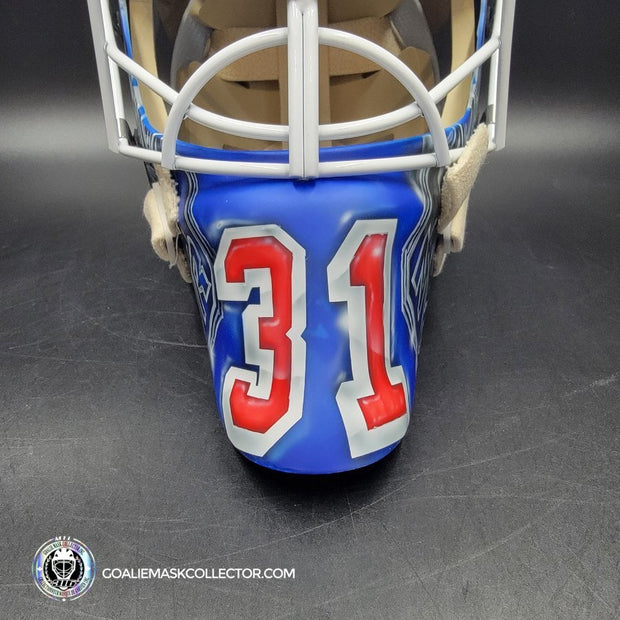Igor Shesterkin Signed Goalie Mask New York 2022-23 V2 in Matte Finish Autographed Signature Edition