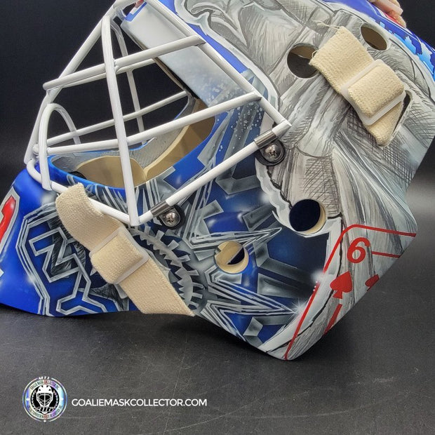 Igor Shesterkin Signed Goalie Mask New York 2022-23 V2 in Matte Finish Autographed Signature Edition