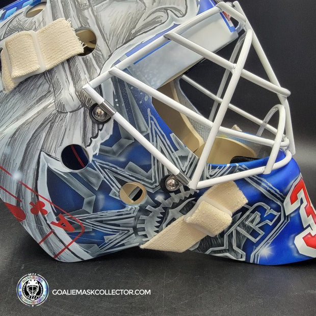 Igor Shesterkin Signed Goalie Mask New York 2022-23 V2 in Matte Finish Autographed Signature Edition