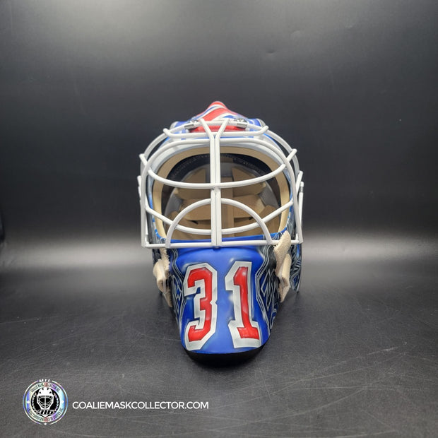 Igor Shesterkin Signed Goalie Mask New York 2022-23 V2 in Matte Finish Autographed Signature Edition