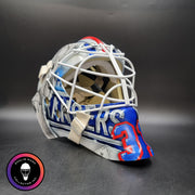 Igor Shesterkin Signed Goalie Mask New York 2022 Lundqvist Tribute Autographed Signature Edition Tribute