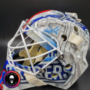 Igor Shesterkin Signed Goalie Mask New York 2022 Lundqvist Tribute Autographed Signature Edition Tribute