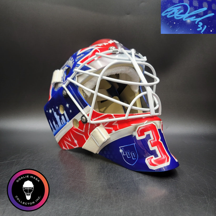 Igor Shesterkin Signed Goalie Mask New York CENTENNIAL 2025-26 Signature Edition Autographed