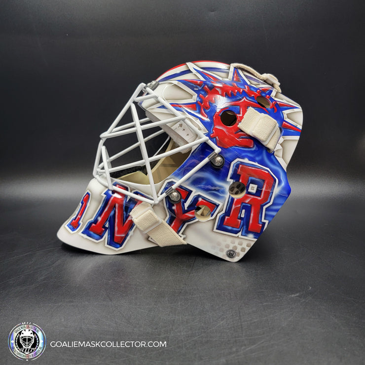 Igor Shesterkin Unsigned Goalie Mask 2024 Stadium Series New York Tribute