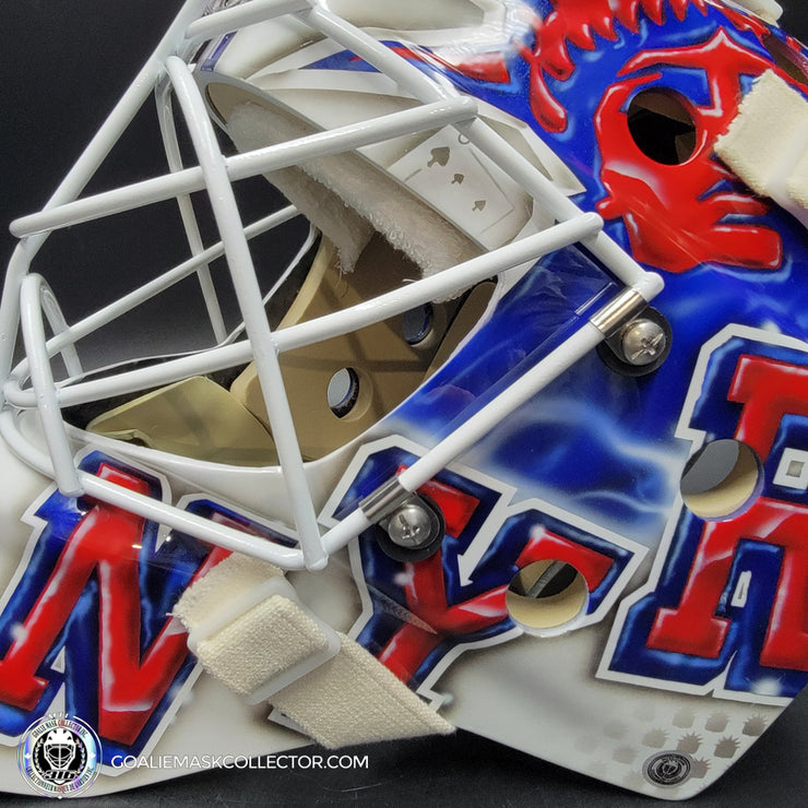 Igor Shesterkin Unsigned Goalie Mask 2024 Stadium Series New York Tribute