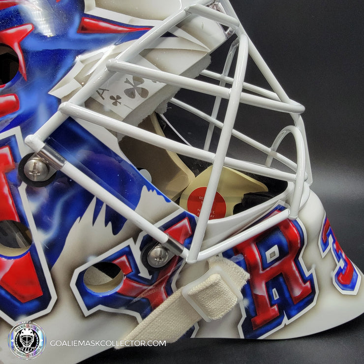 Igor Shesterkin Unsigned Goalie Mask 2024 Stadium Series New York Tribute