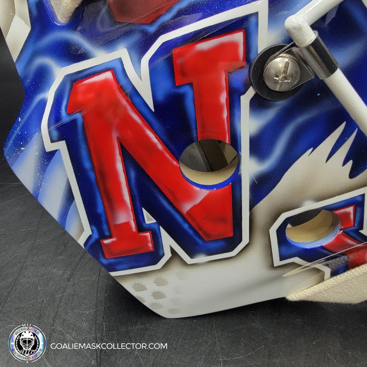 Igor Shesterkin Unsigned Goalie Mask 2024 Stadium Series New York Tribute