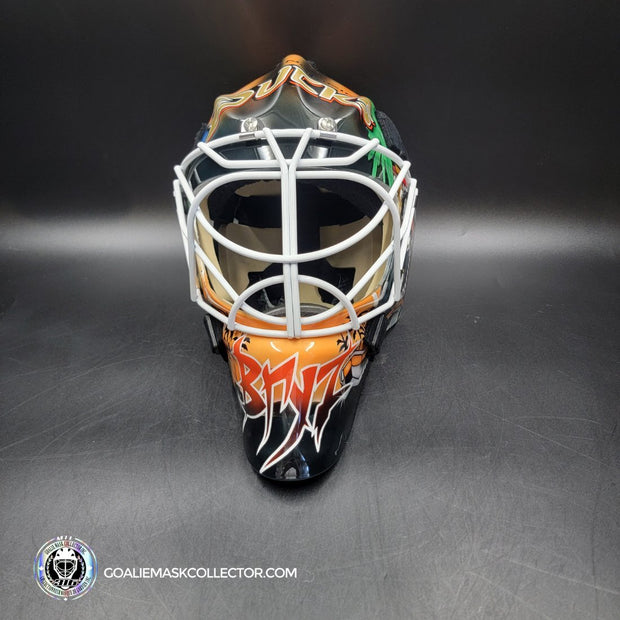 Ilya Bryzgalov Goalie Mask Unsigned 2007 Anaheim STANLEY CUP Year Tribute
