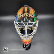 Ilya Bryzgalov Goalie Mask Unsigned 2007 Anaheim STANLEY CUP Year Tribute