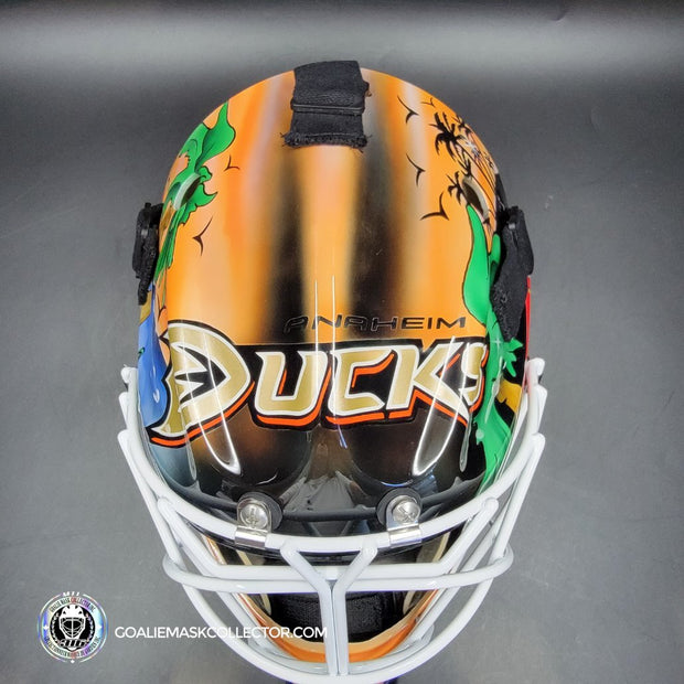 Ilya Bryzgalov Goalie Mask Unsigned 2007 Anaheim STANLEY CUP Year Tribute